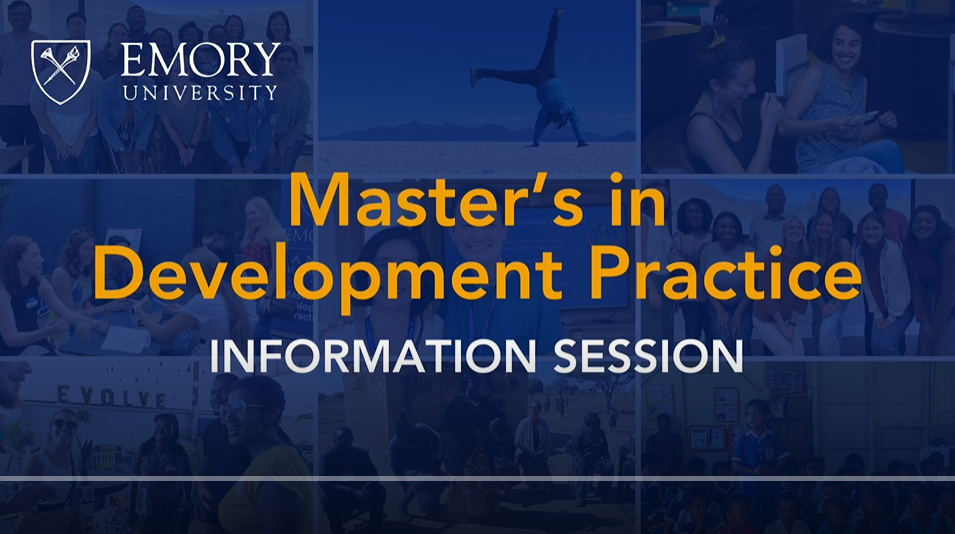 Master's in Development Practice information session